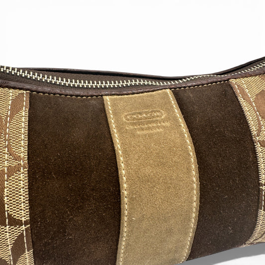 Vintage Coach 8K09 East West Baguette Shoulder Bag