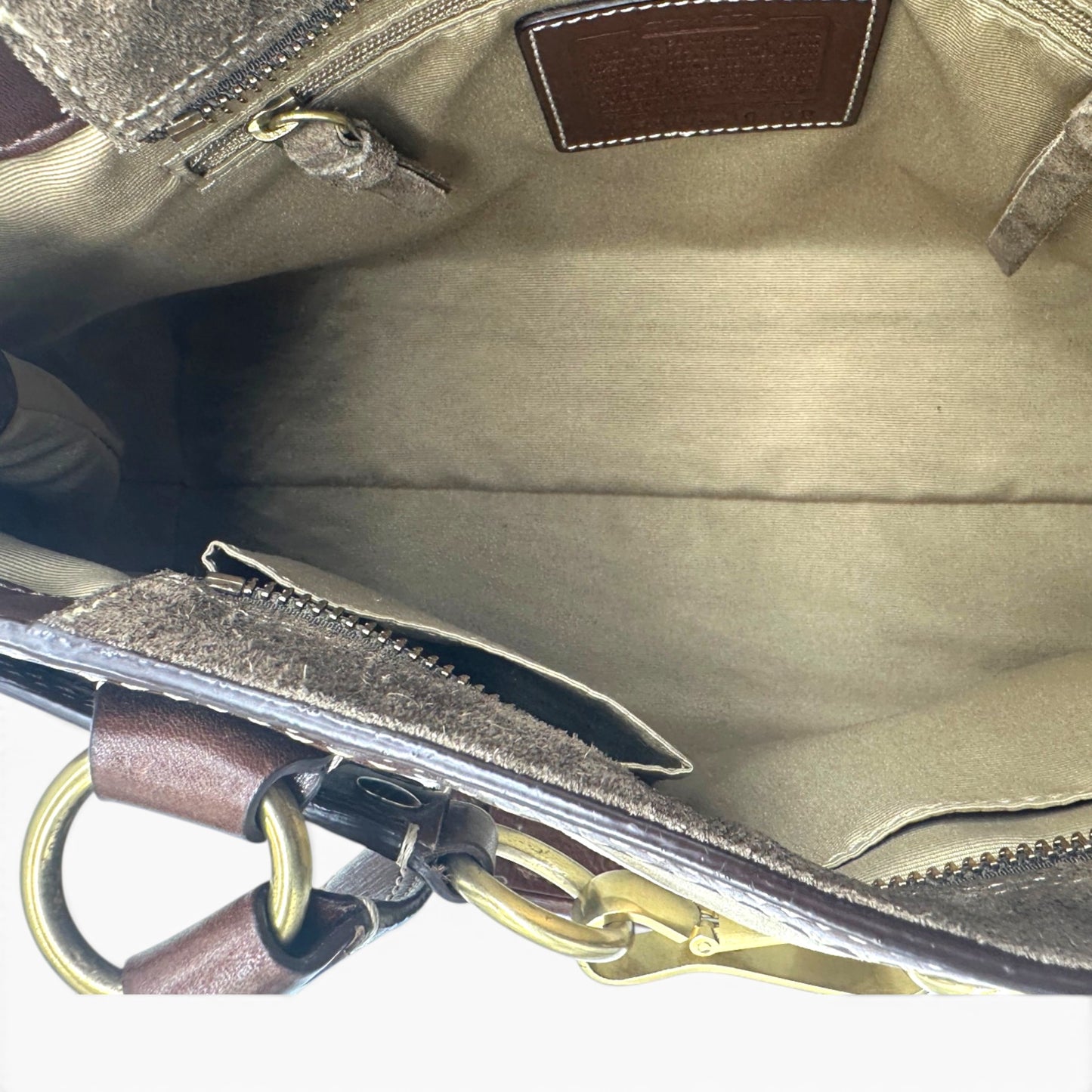 Vintage Coach 10299 Patchwork Hampton Clip Handbag