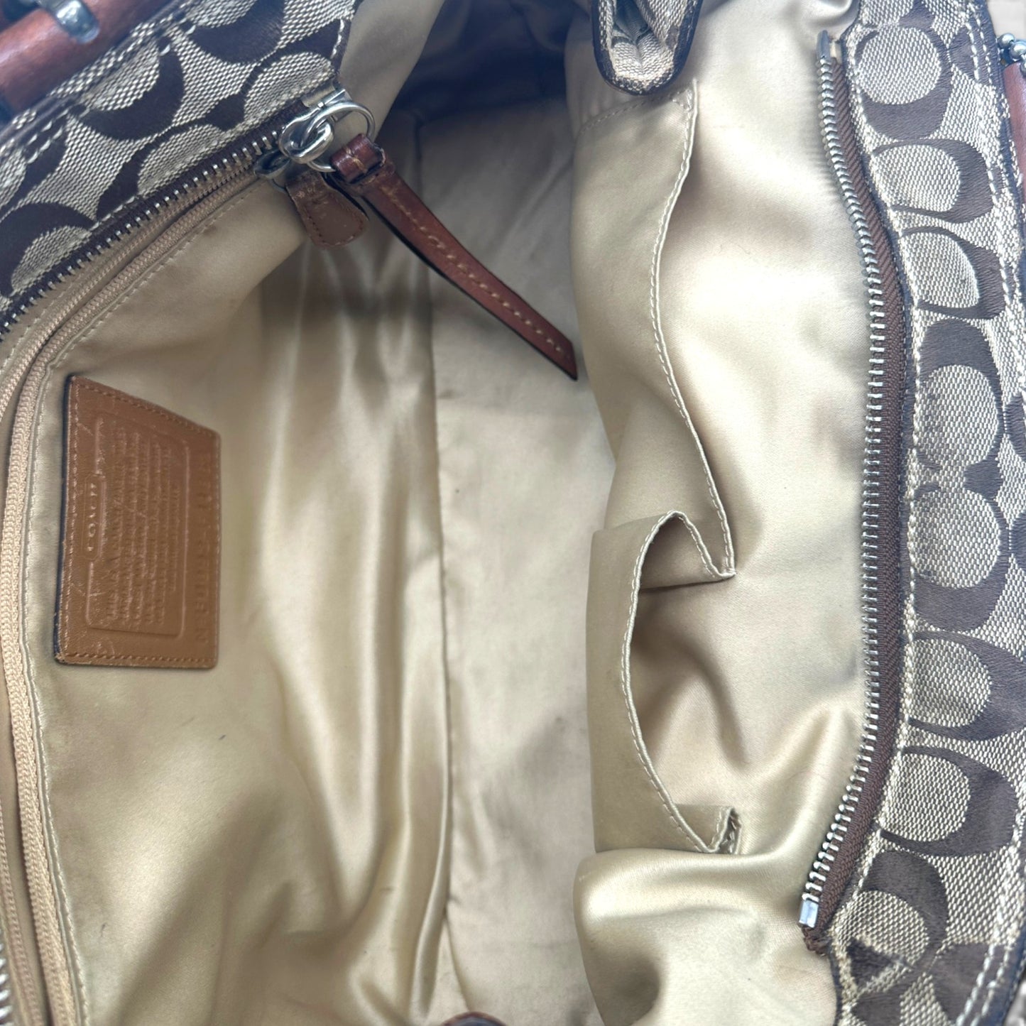 Sac cabas vintage Coach Gallery 10384