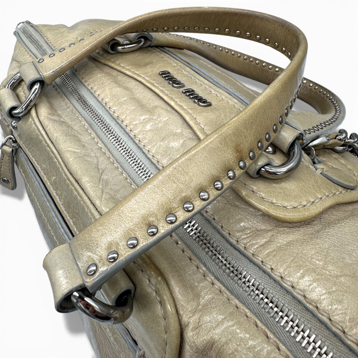 Vintage Miu Miu Vitello 2-Way Handbag