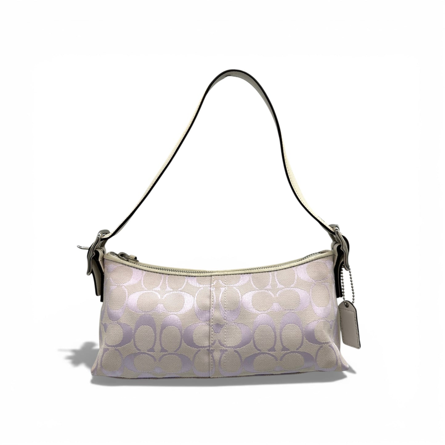 Vintage Coach 8K01 Lilac East West Baguette Shoulder Bag