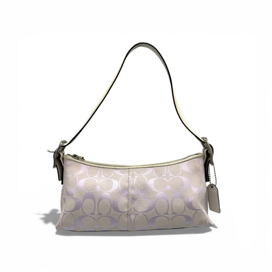Vintage Coach 8K01 Lilac East West Baguette Shoulder Bag