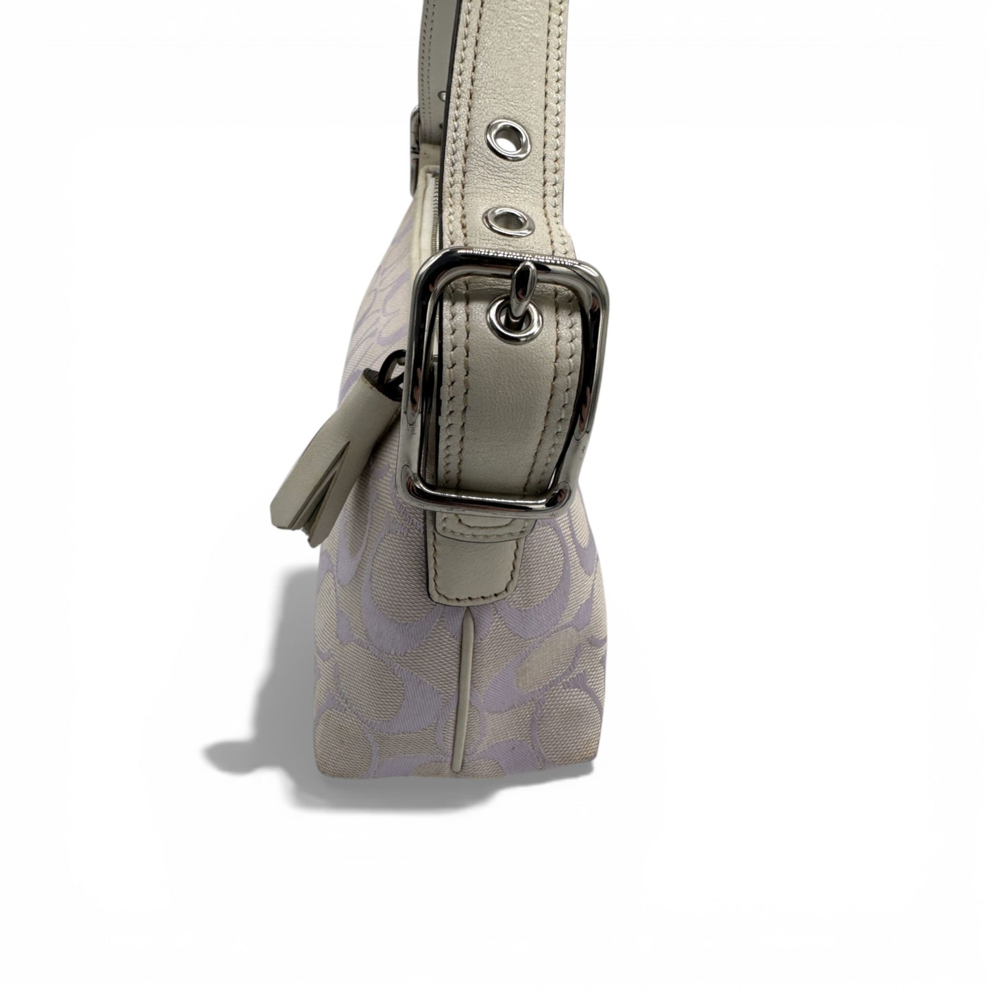 Vintage Coach 8K01 Lilac East West Baguette Shoulder Bag