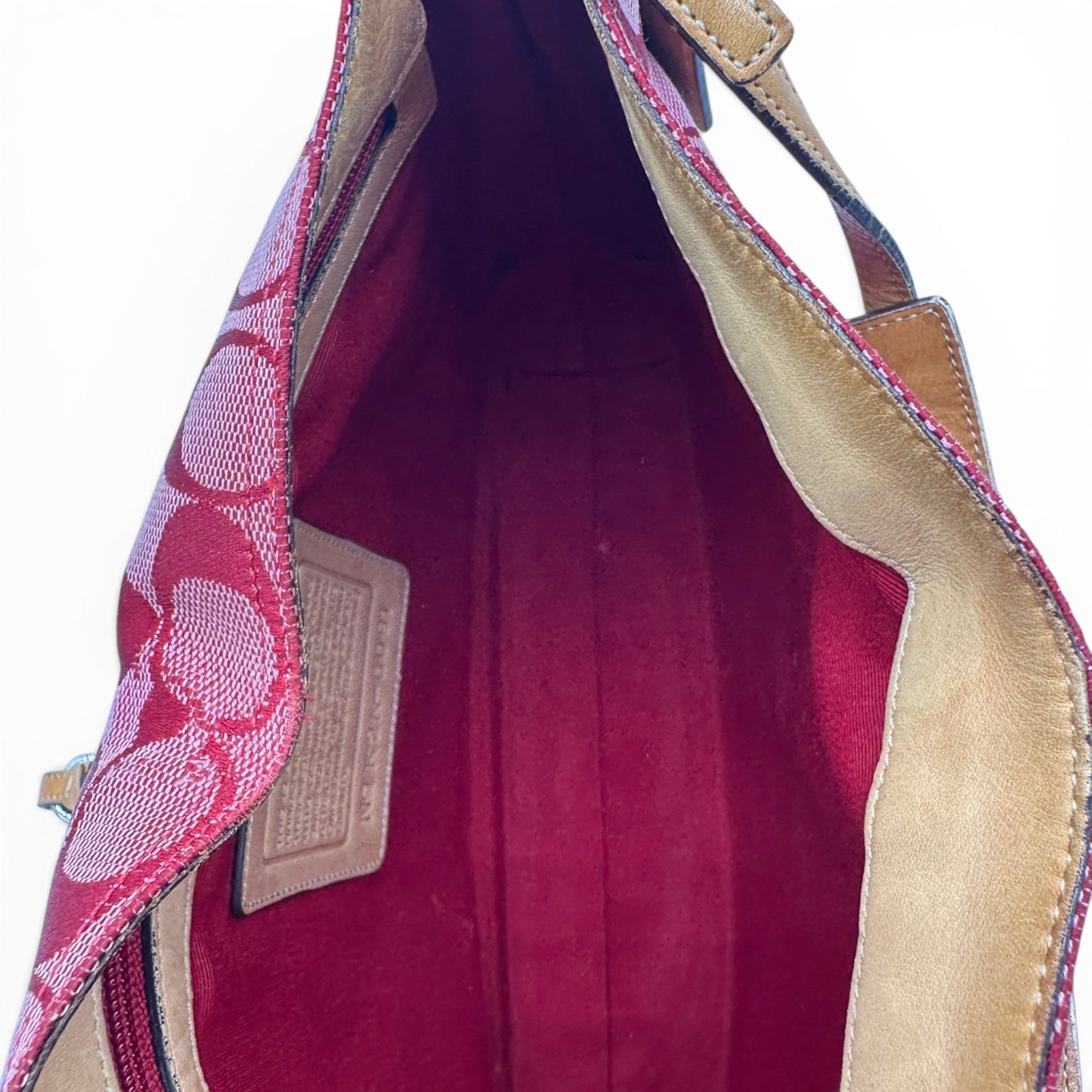 Sac bandoulière vintage Coach 6091 Hamptons à clip