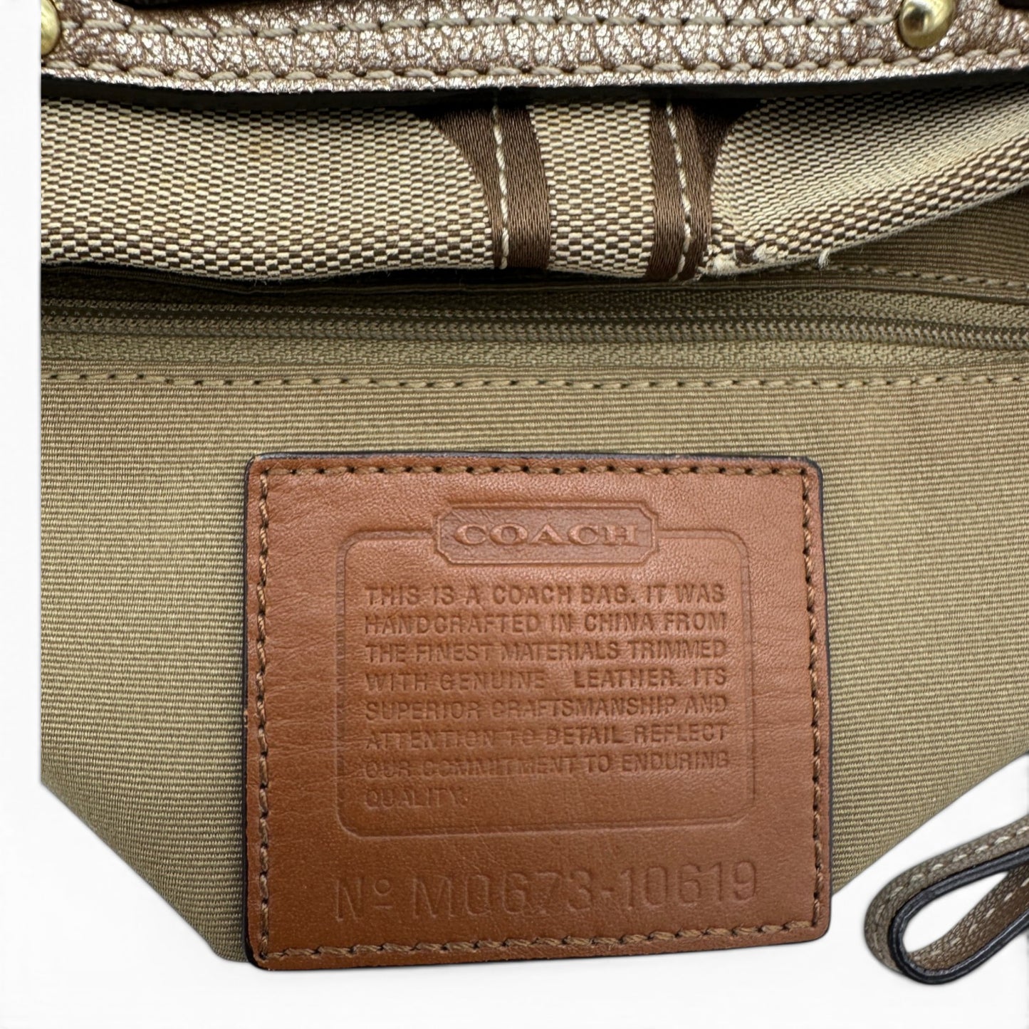 Sac bandoulière vintage Coach 10620 grand modèle Carly
