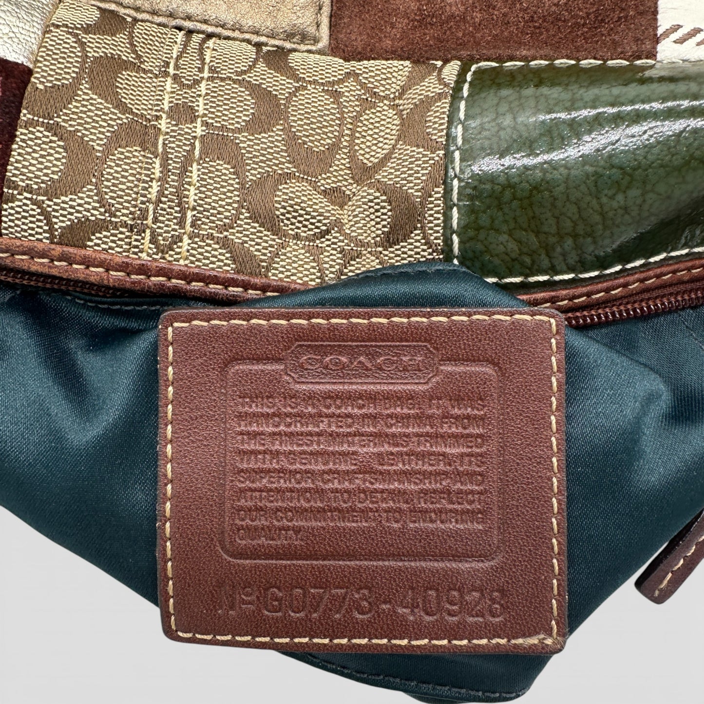 Vintage Coach Mini Patchwork 40928 Shoulder Bag