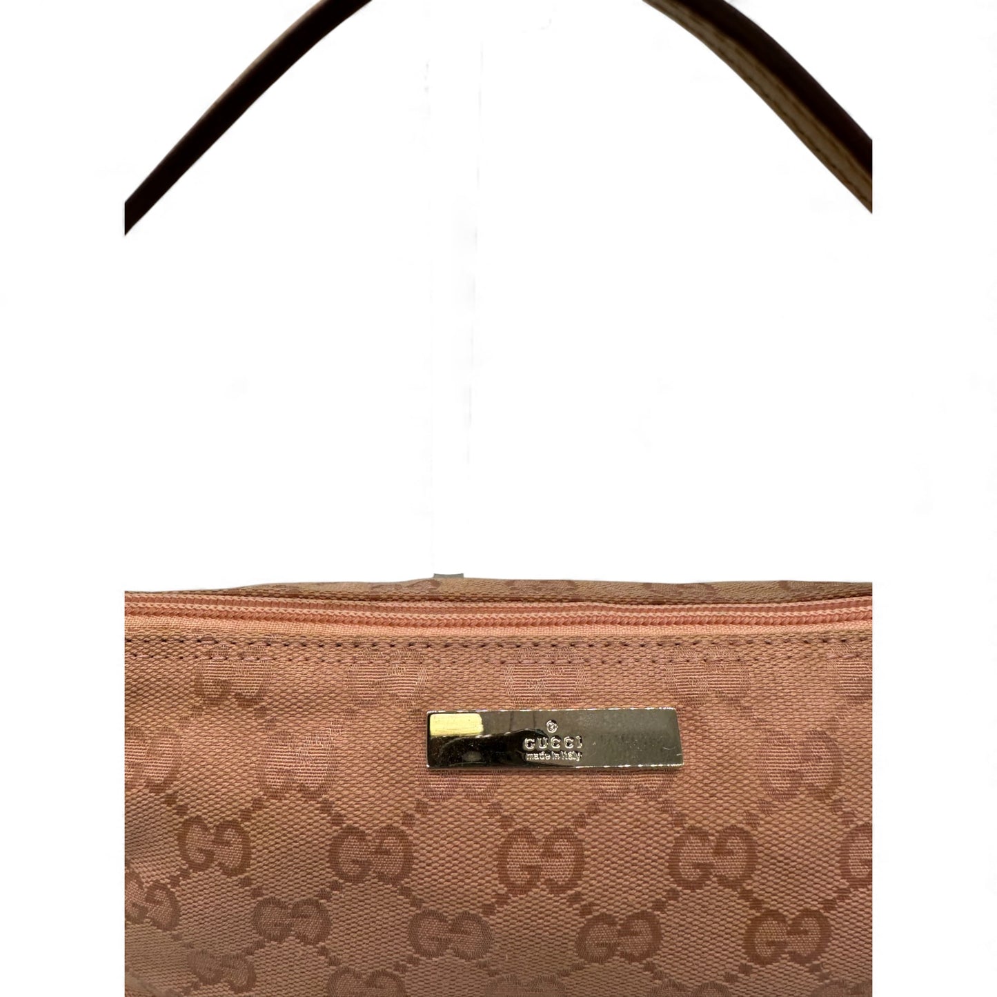 Vintage Gucci Pink Boat Pochette Shoulder Bag