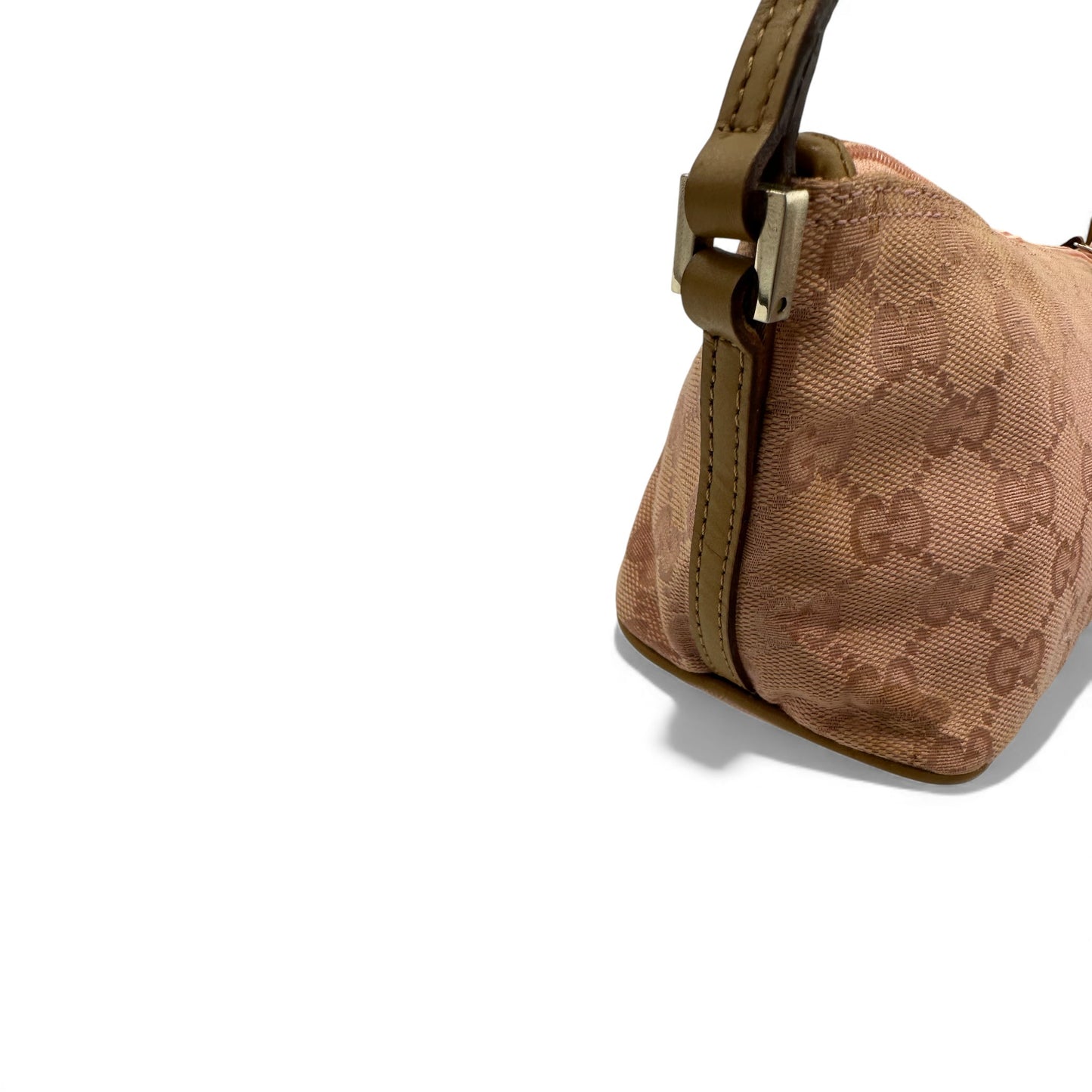 Vintage Gucci Pink Boat Pochette Shoulder Bag