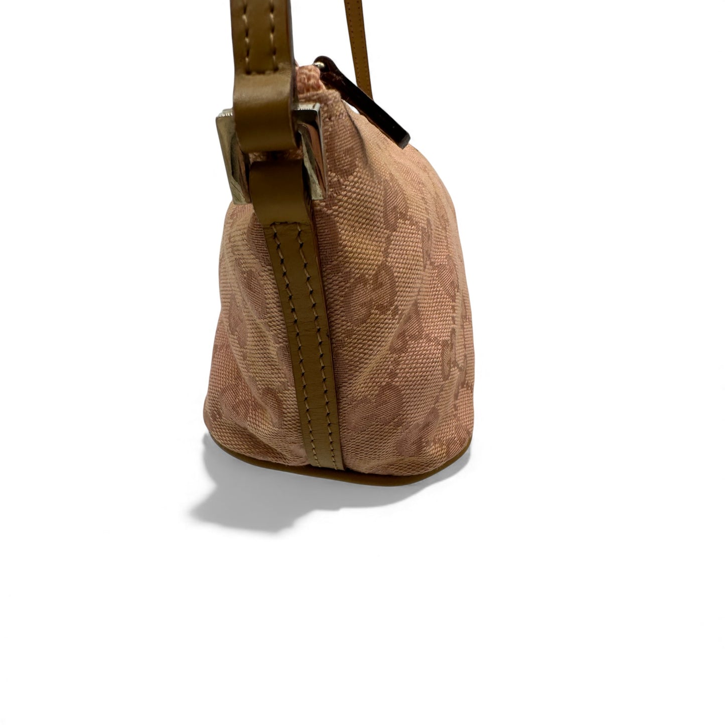 Vintage Gucci Pink Boat Pochette Shoulder Bag