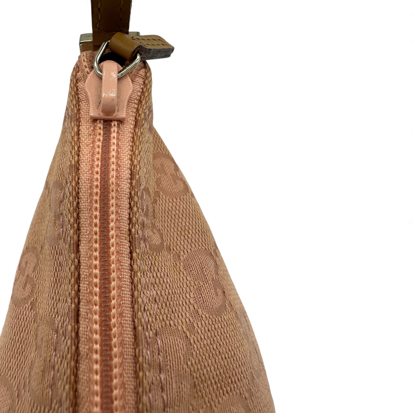 Vintage Gucci Pink Boat Pochette Shoulder Bag