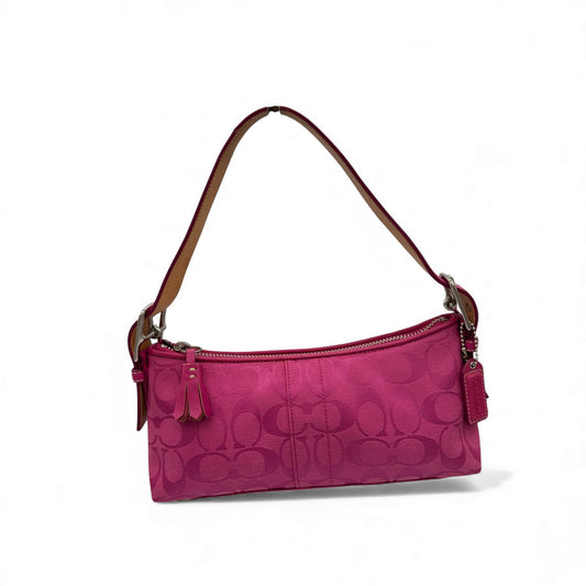 Vintage Coach 6371 East West Baguette Schultertasche