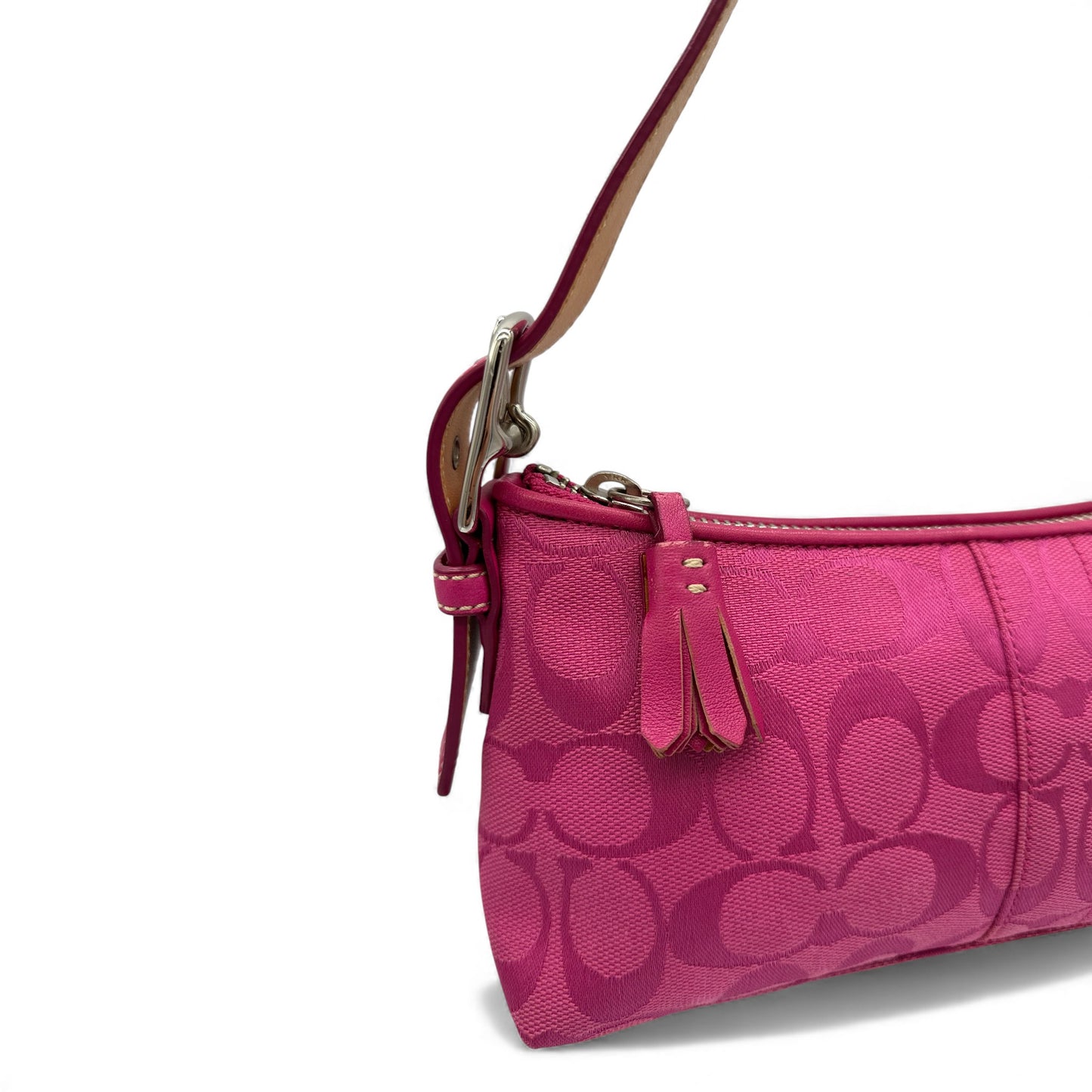 Vintage Coach 6371 East West Baguette Schultertasche