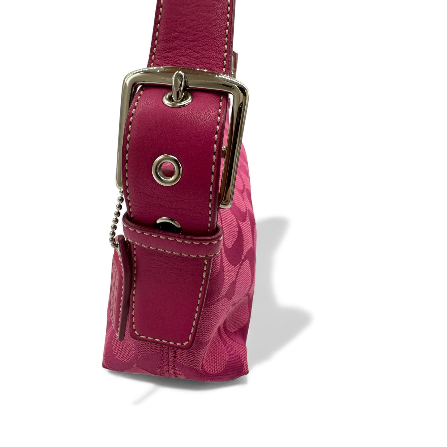 Vintage Coach 6371 East West Baguette Schultertasche