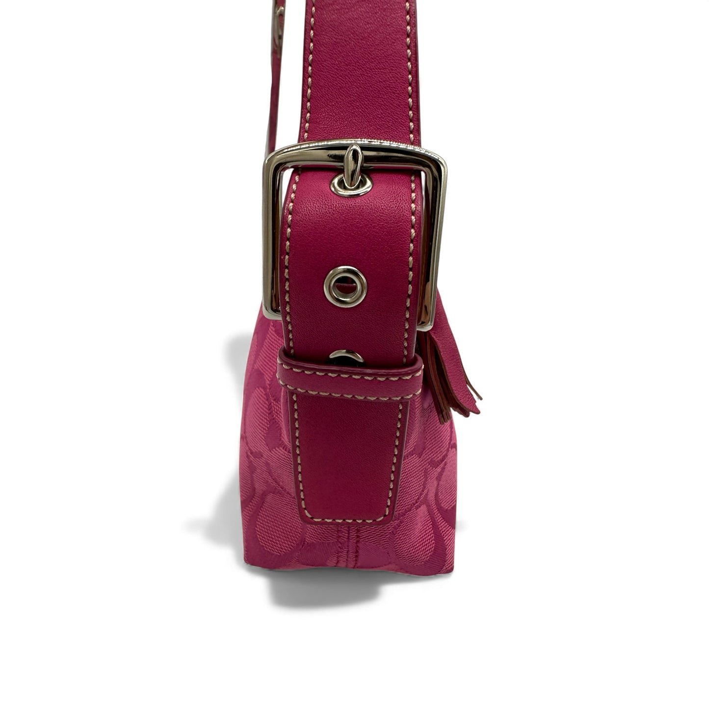 Vintage Coach 6371 East West Baguette Schultertasche