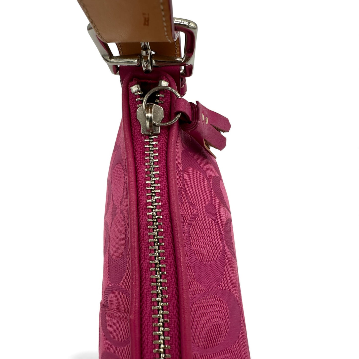 Vintage Coach 6371 East West Baguette Schultertasche