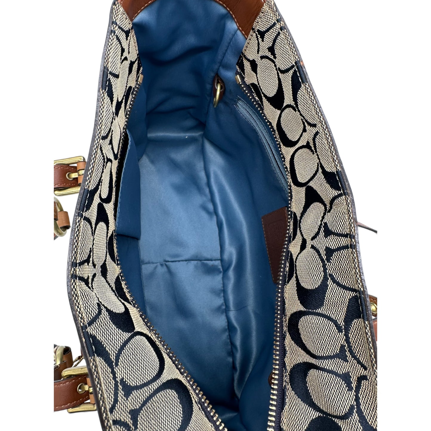 Vintage Coach 12217 Denim Patchwork Tote Shoulder Bag