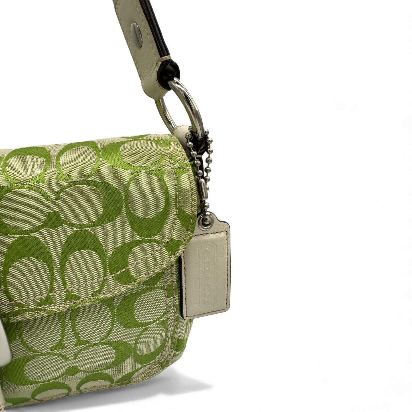 Vintage Coach F13113 Grüne Monogram Soho Schultertasche