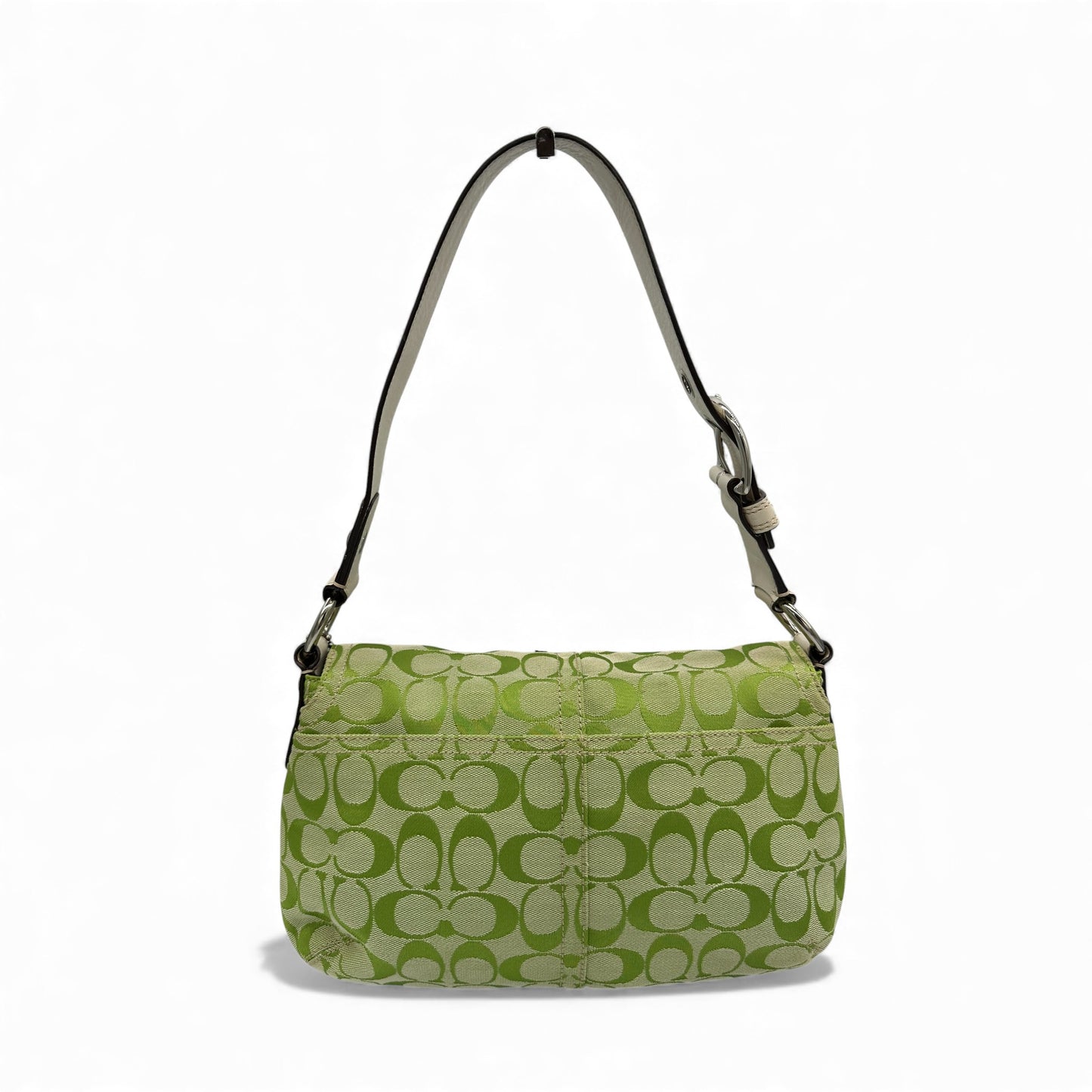 Vintage Coach F13113 Grüne Monogram Soho Schultertasche