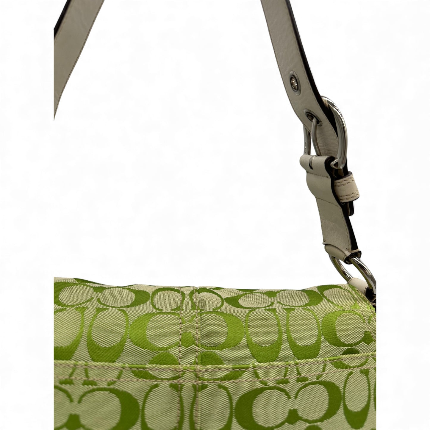 Vintage Coach F13113 Grüne Monogram Soho Schultertasche