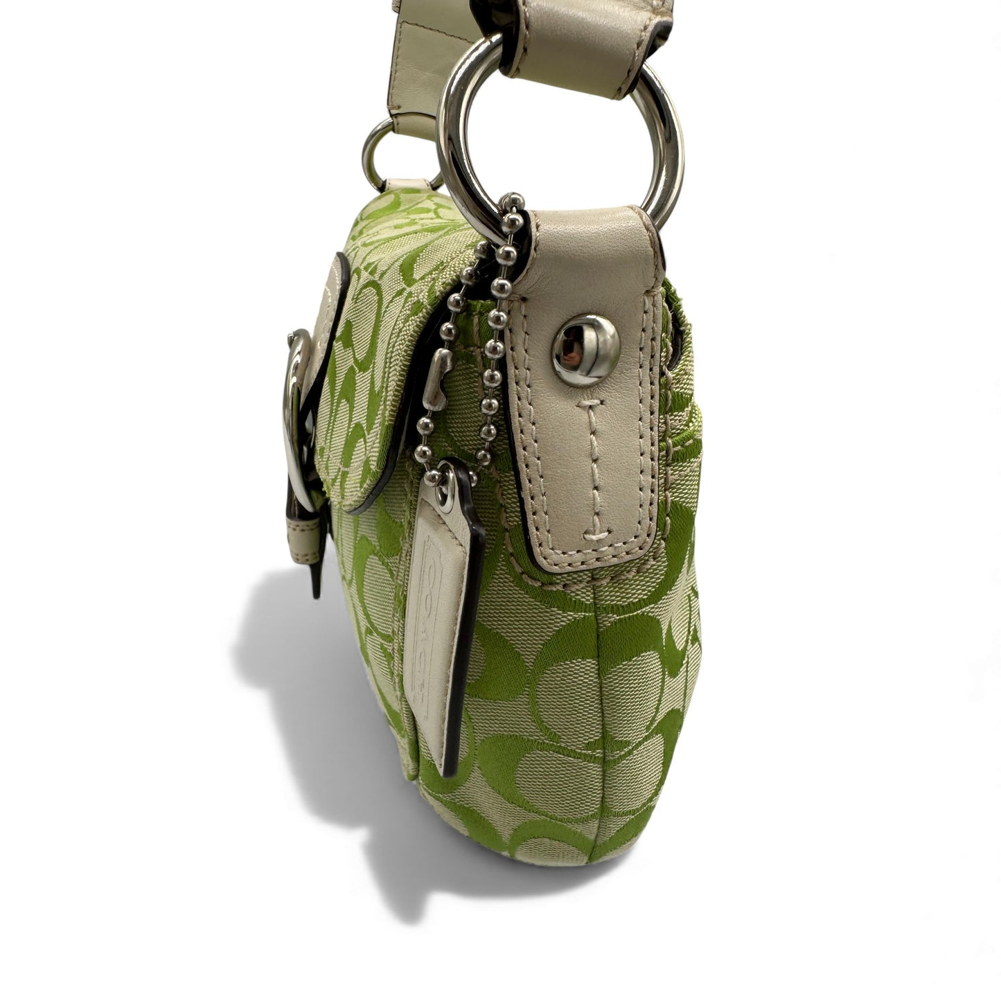 Vintage Coach F13113 Grüne Monogram Soho Schultertasche