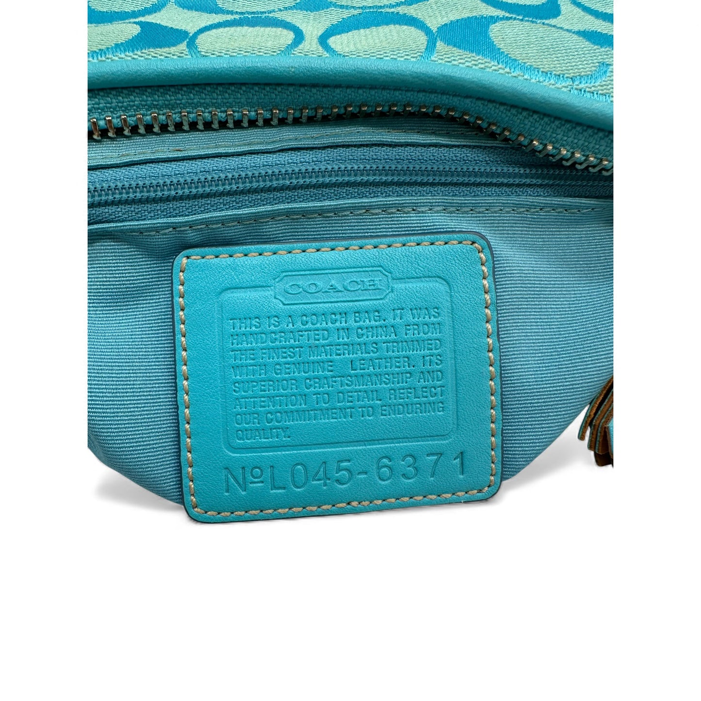 Vintage Coach 6371 East West Baguette Shoulder Bag