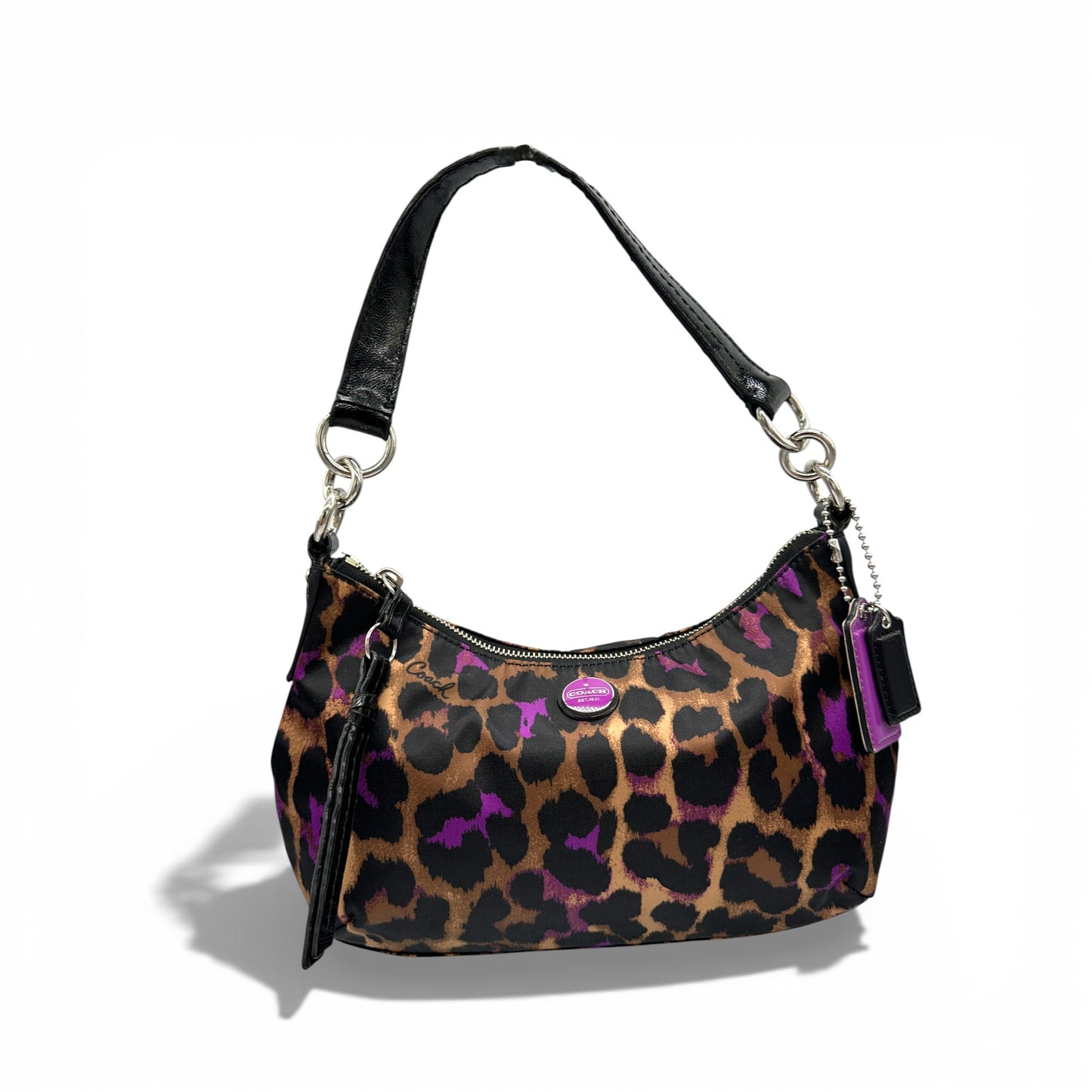 Vintage Coach F26032 Leopard Print Shoulder Bag