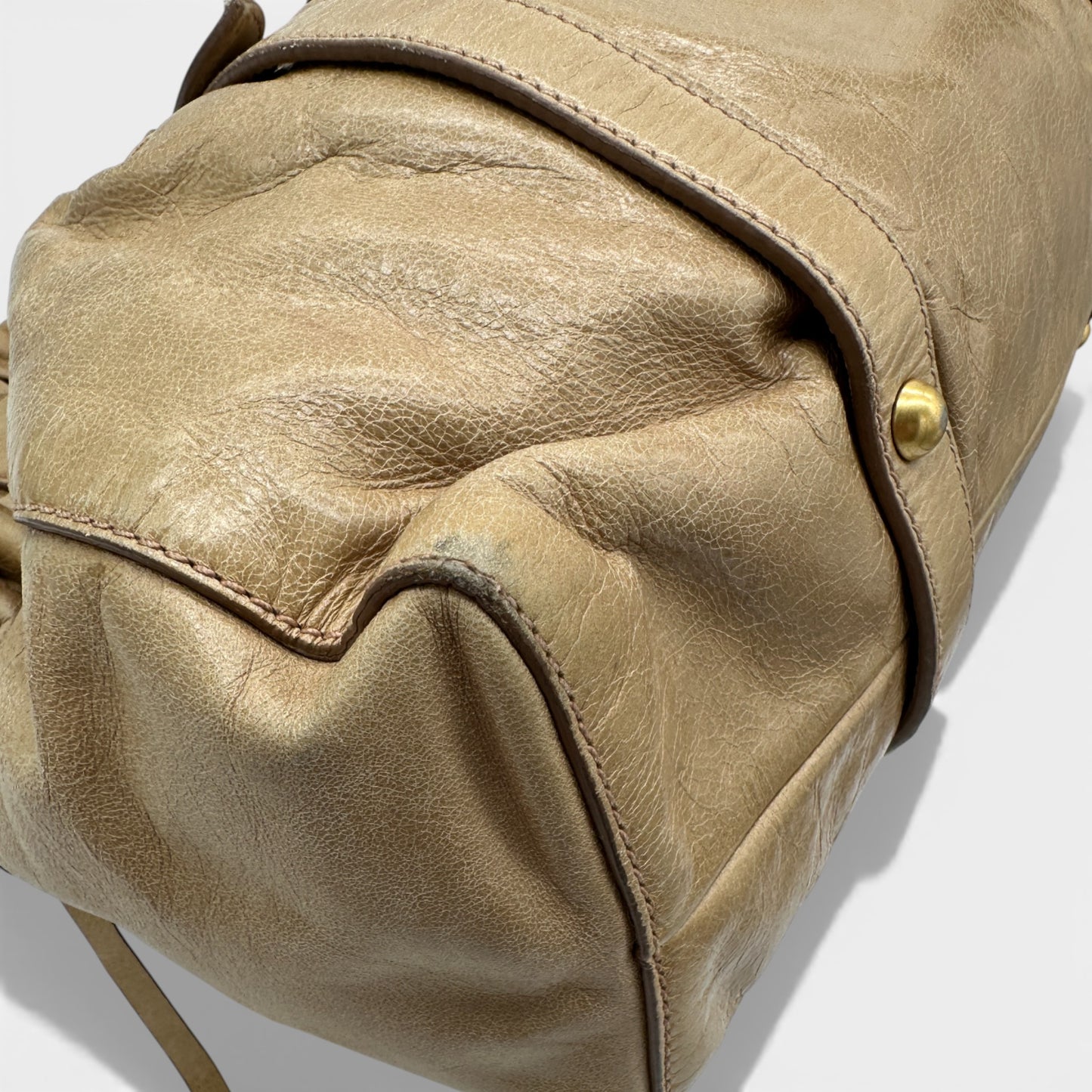 Vintage Miu Miu Vitello Shine 2-Way Handbag