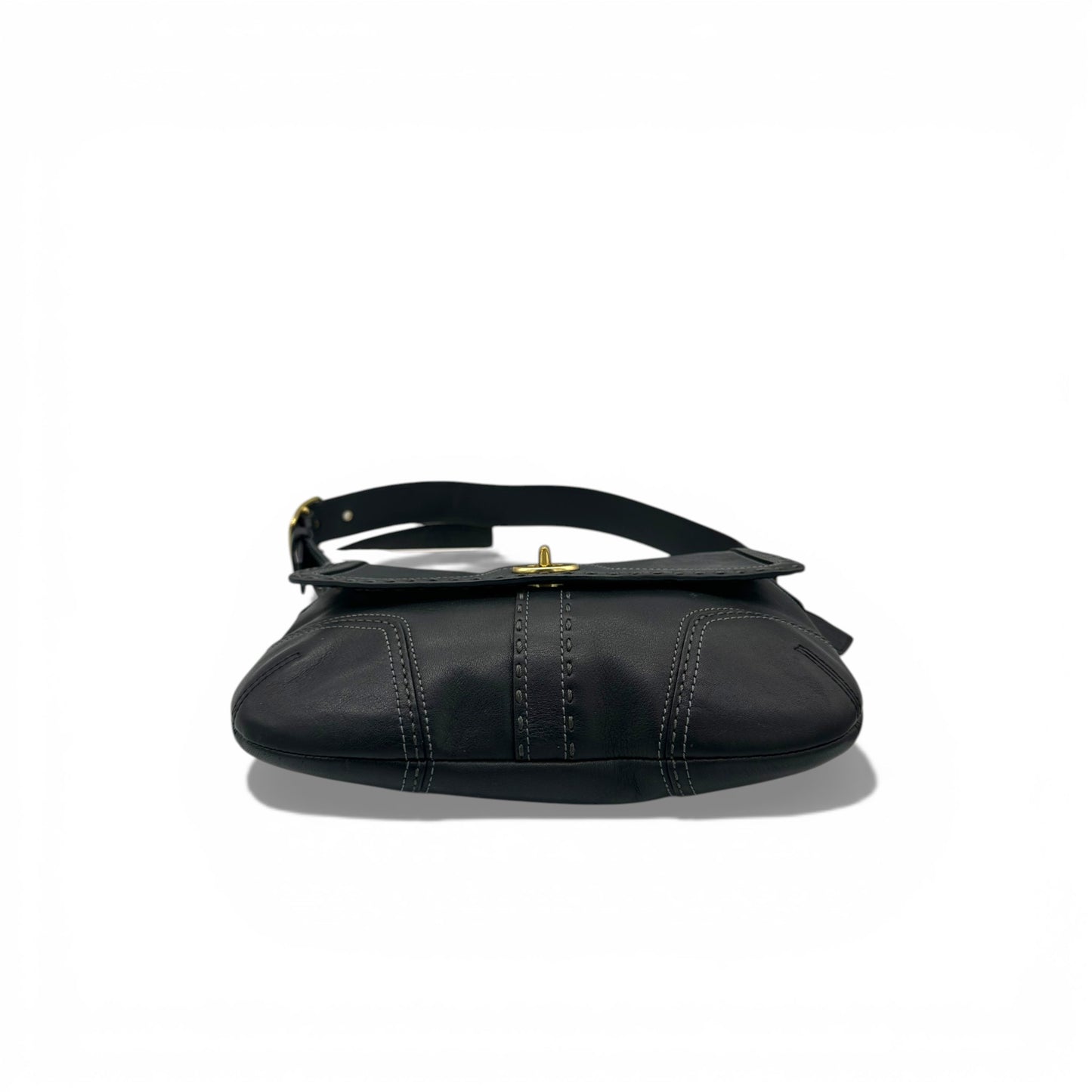 Vintage Coach 11542 Flap Turnlock Shoulder Bag