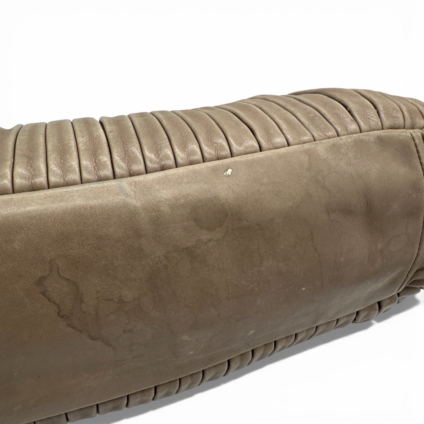 Vintage Miu Miu Pleated Leather Handbag