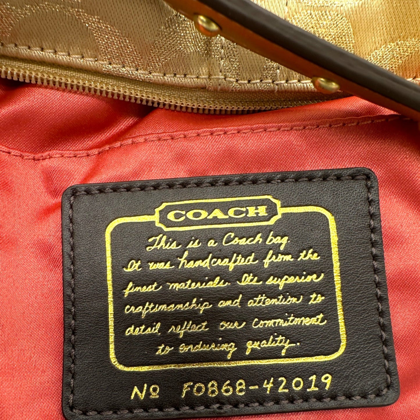 Vintage Coach 41642 Mini-Schultertasche
