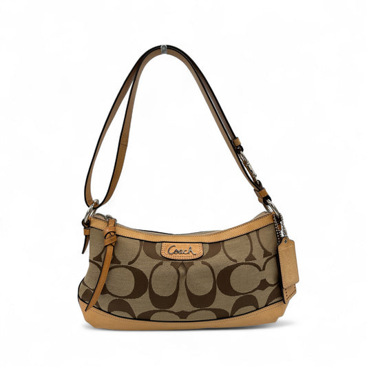 Vintage Coach F19731 Brown Monogram Shoulder Bag