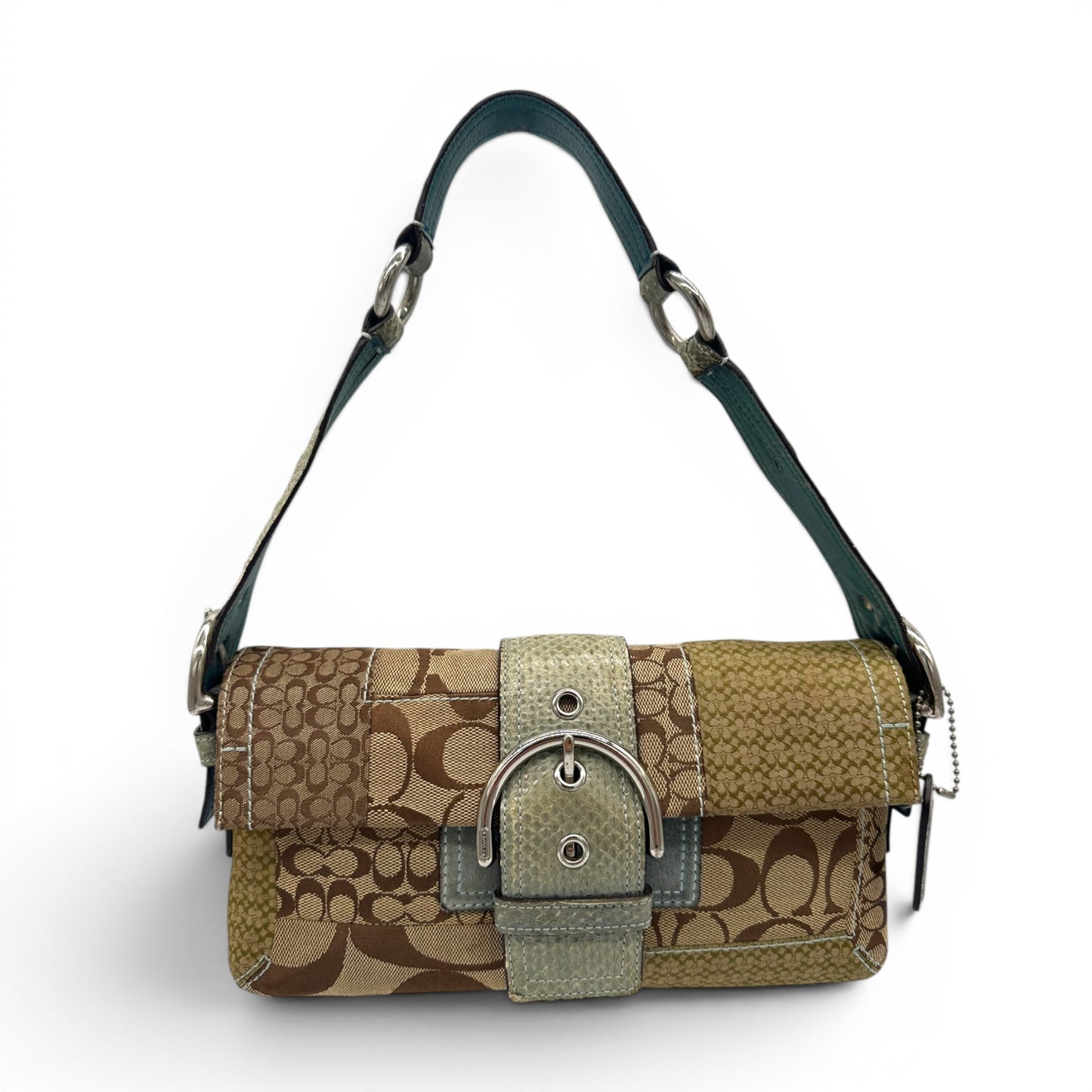 Vintage Coach 3689 Python Trim Soho Shoulder Bag