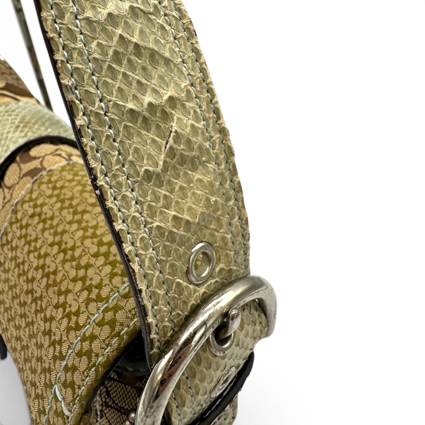 Vintage Coach 3689 Python Trim Soho Shoulder Bag