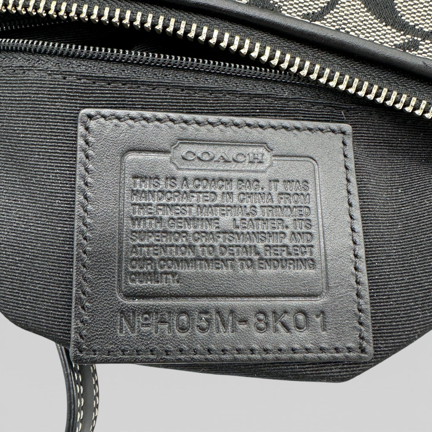 Vintage Coach 8K01 East West Baguette Shoulder Bag