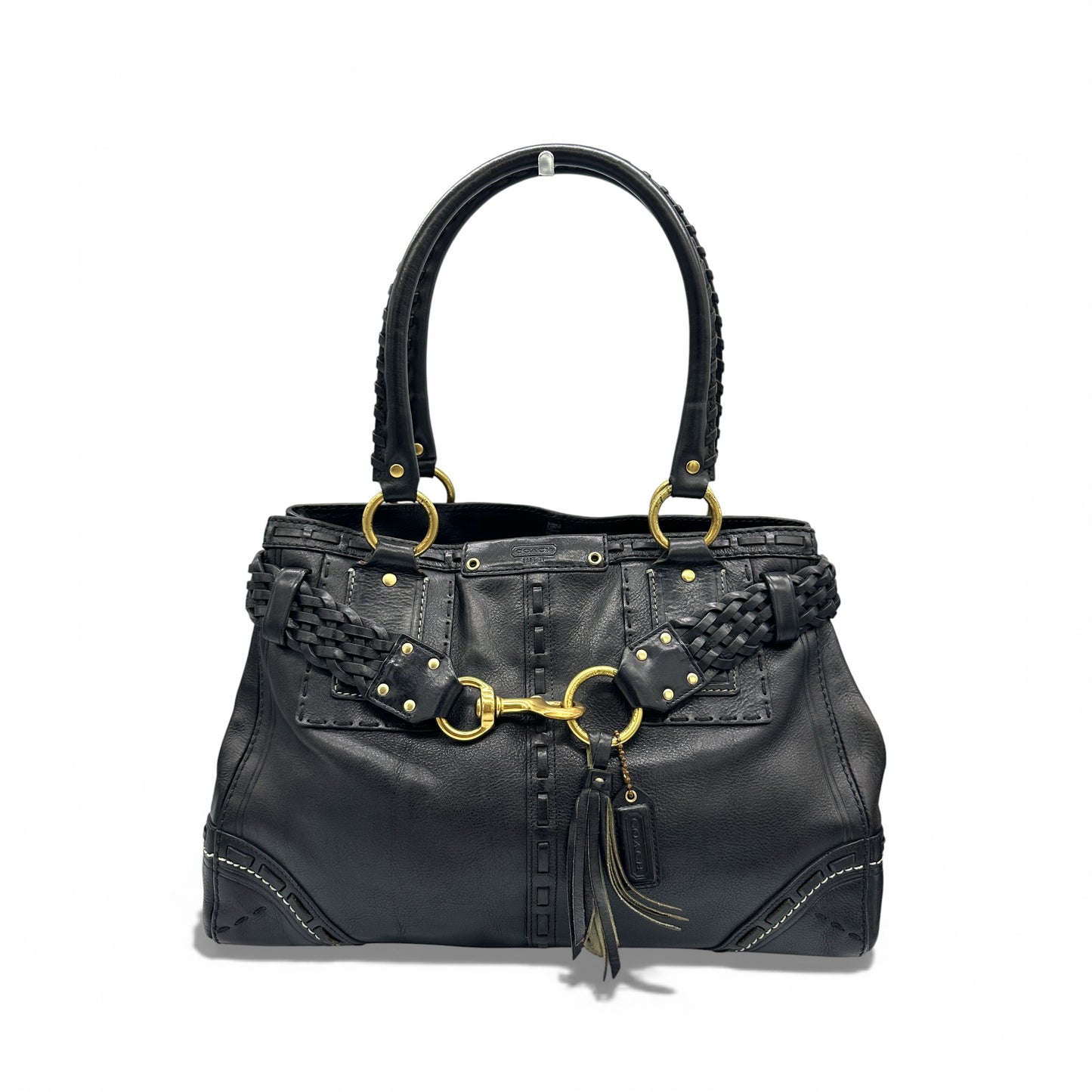 Vintage Coach 9290 Hamptons Clip Tote Handbag