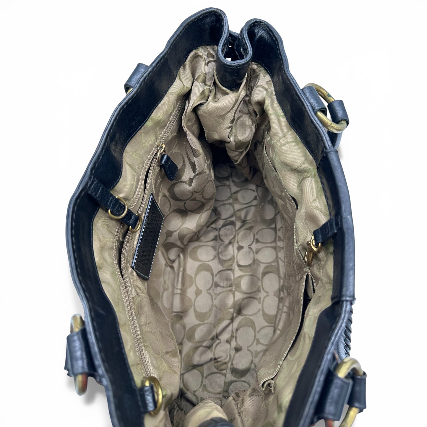 Vintage Coach 9290 Hamptons Clip Tote Handbag