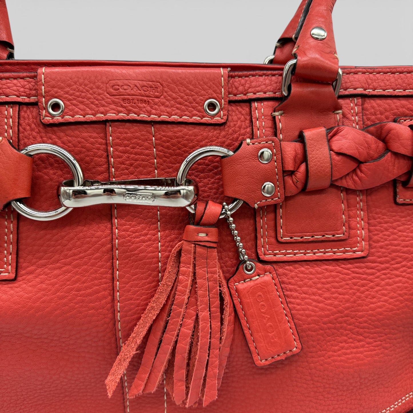 Vintage Coach F13087 Hampton Clip Handbag