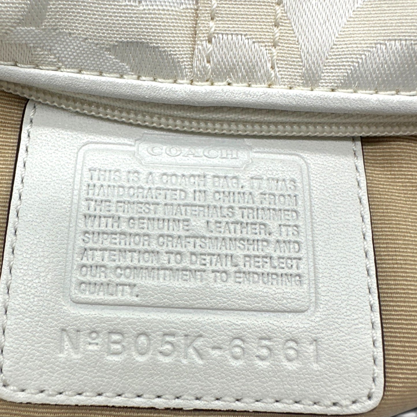 Vintage Coach 6561 Optic Monogram Shoulder Bag