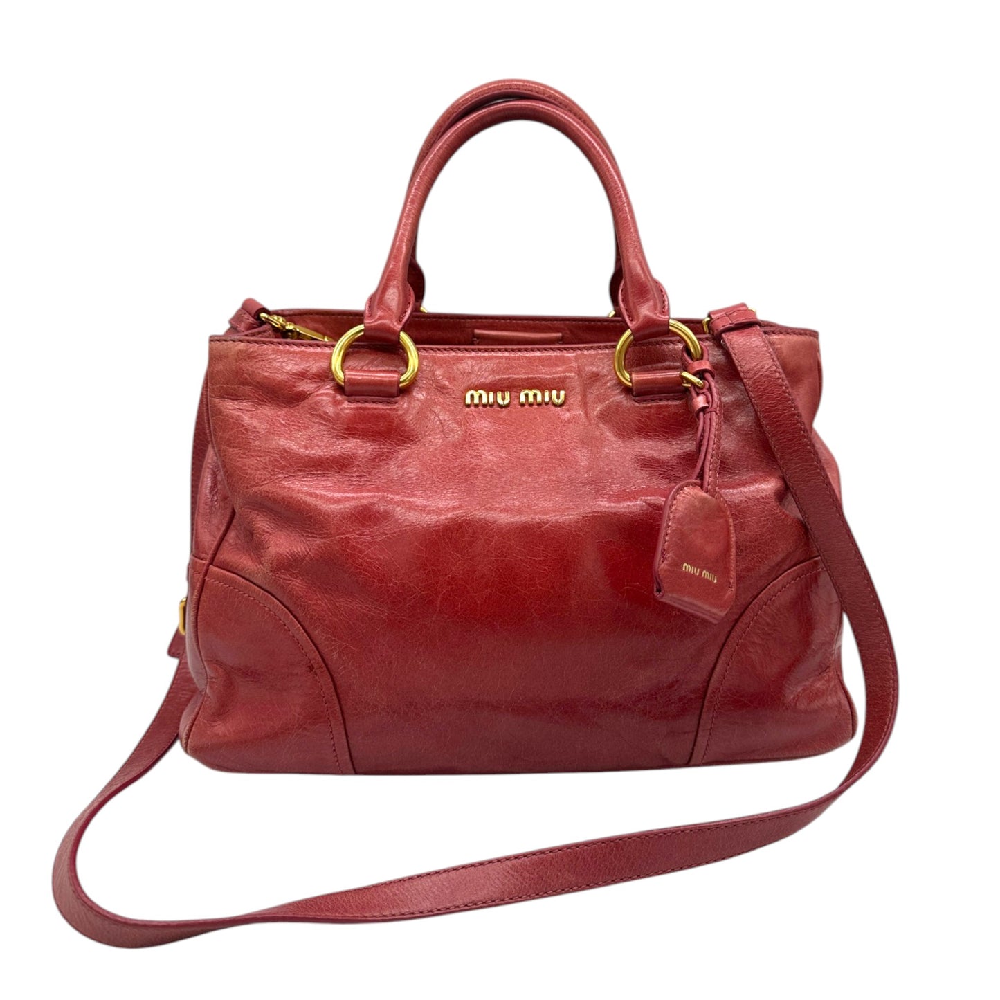 Vintage Miu Miu Vitello Shine Handbag