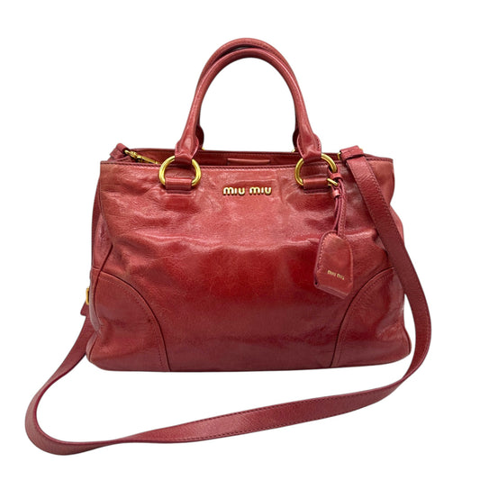 Vintage Miu Miu Vitello Shine Handbag