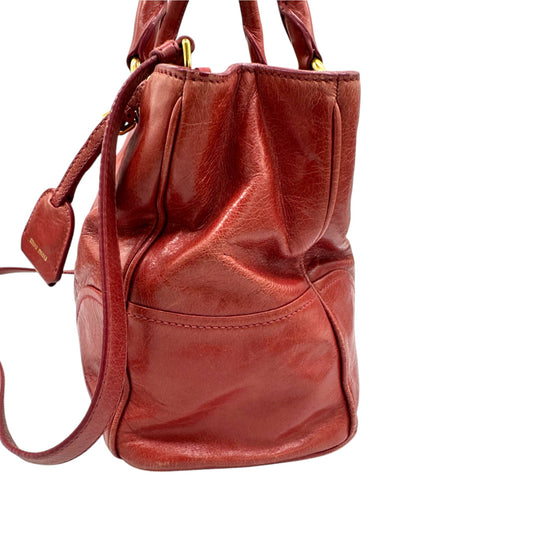Vintage Miu Miu Vitello Shine Handbag