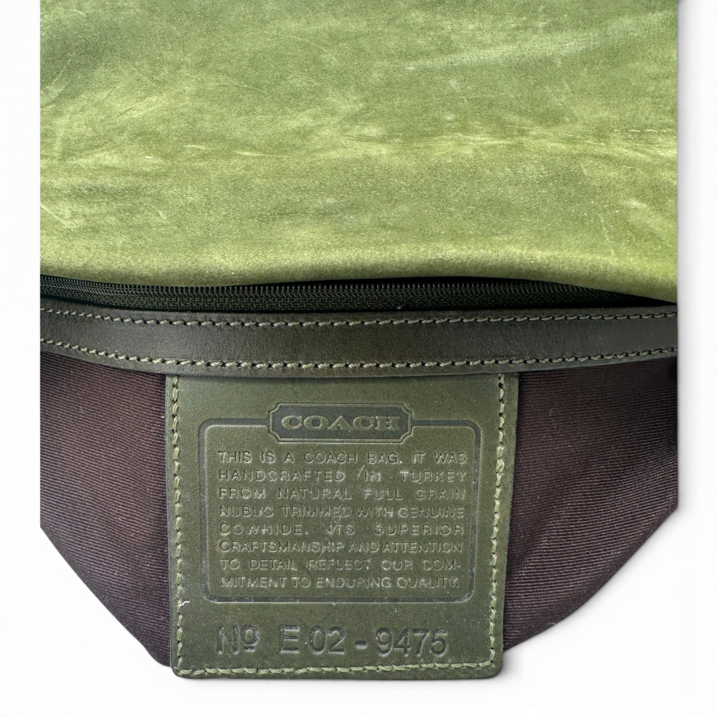 Vintage Coach 9475 Nubuck Shoulder Bag