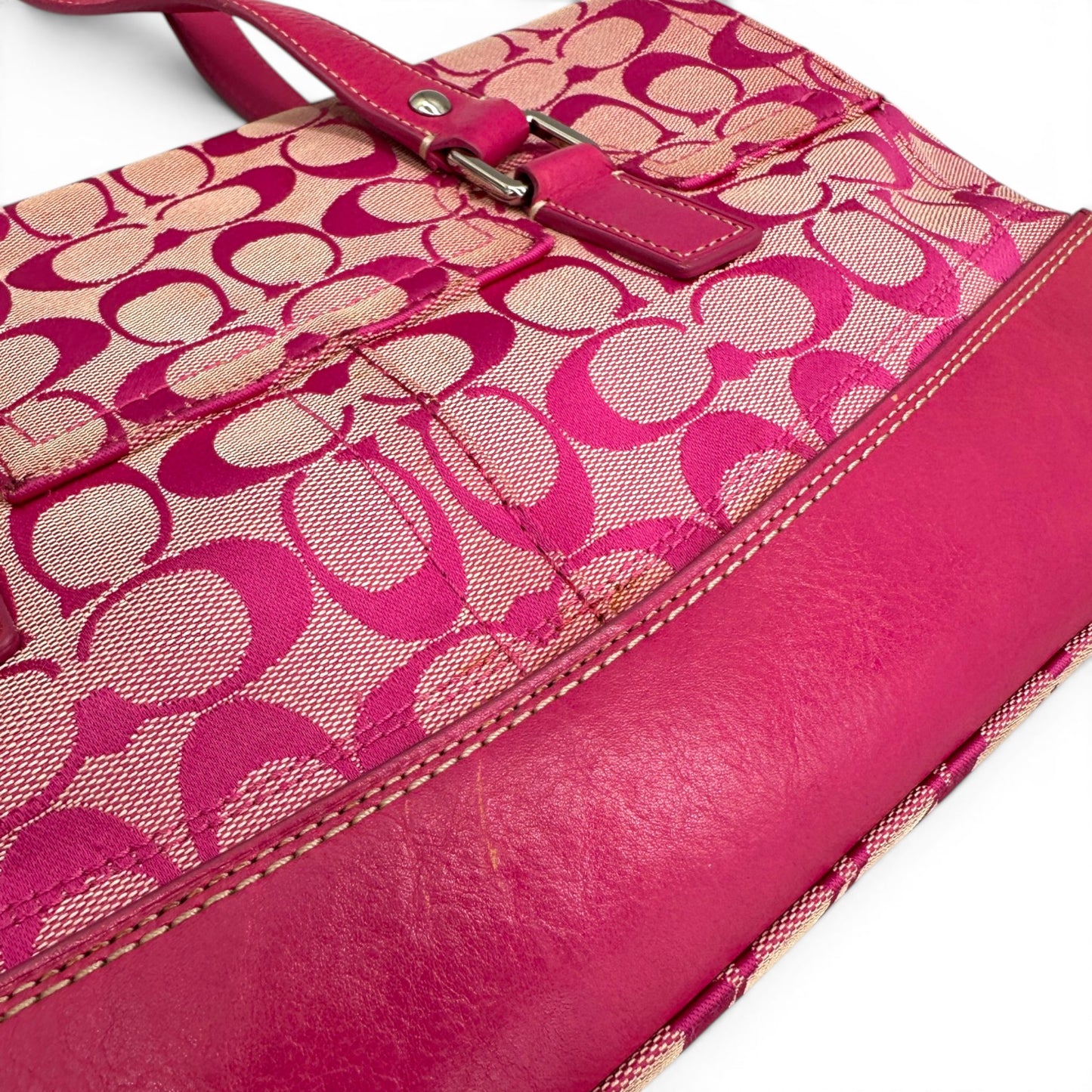 Sac bandoulière vintage Coach 11330 Hamptons à fermoir tournant