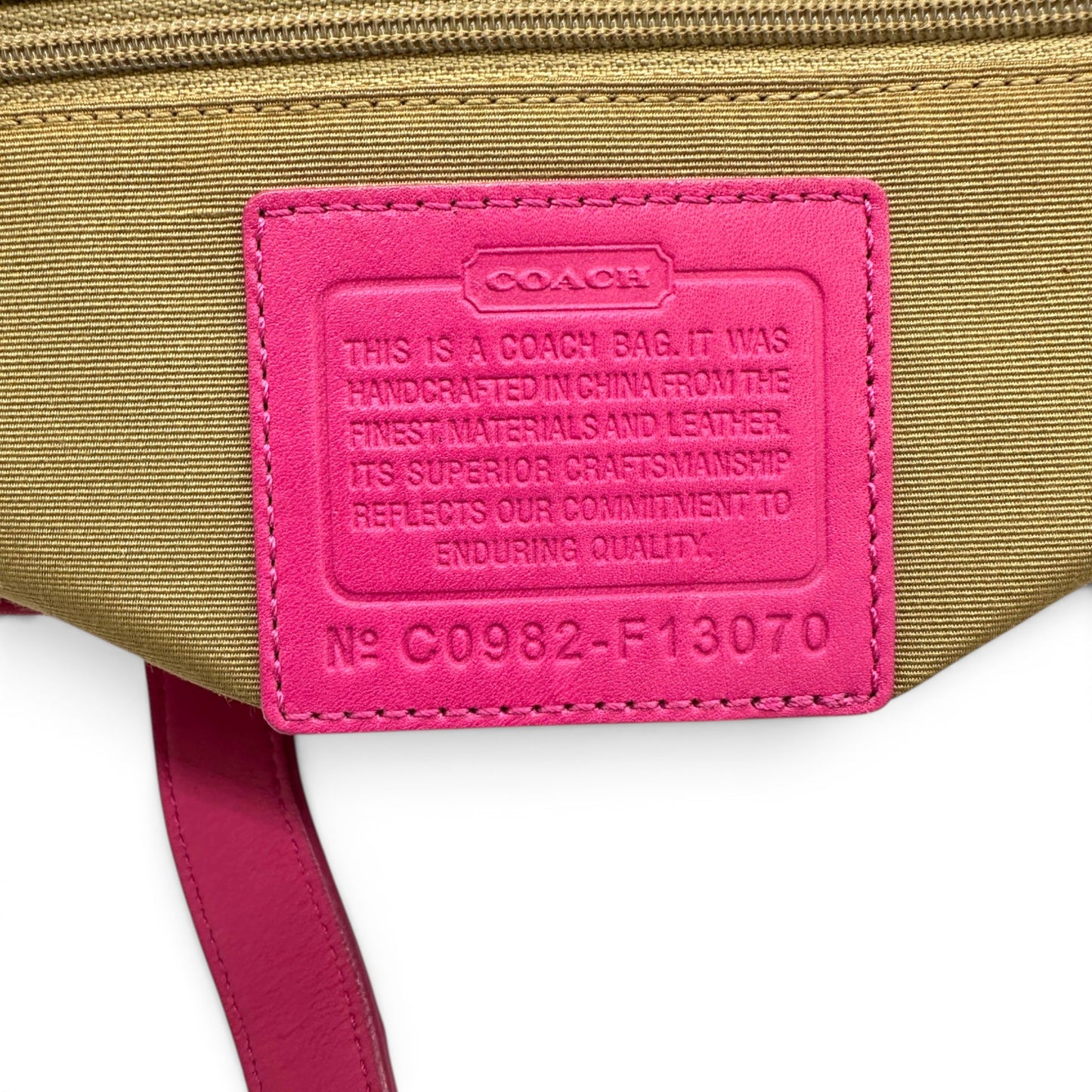 Sac bandoulière vintage Coach 11330 Hamptons à fermoir tournant