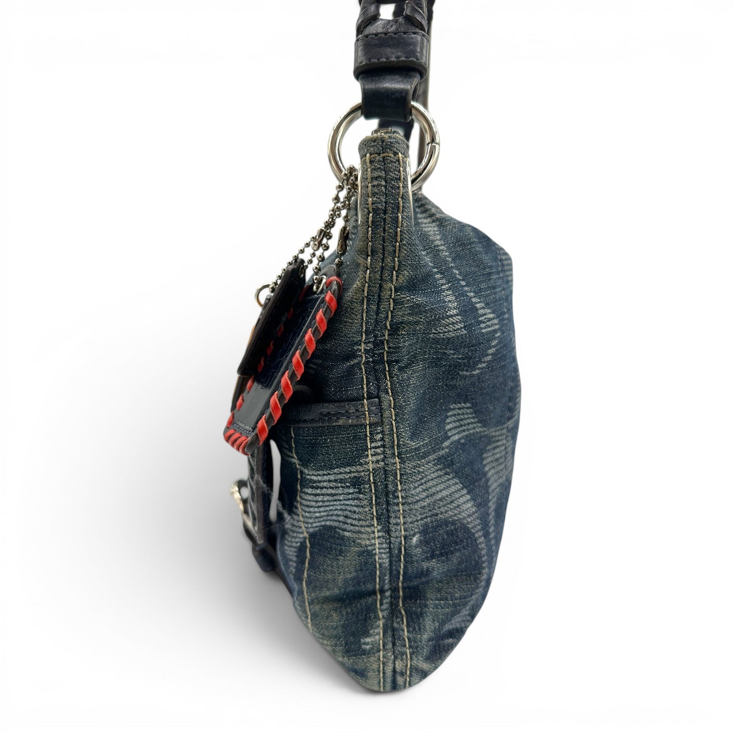 Sac bandoulière Boston en denim Coach vintage 11183
