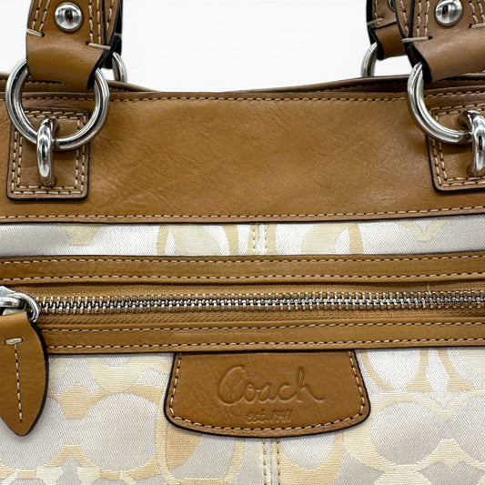 Vintage Coach F15120 Optic Tote Shoulder Bag