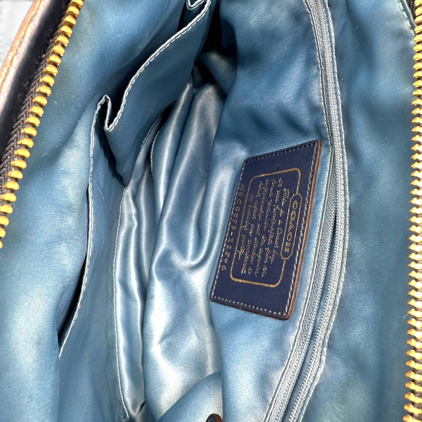 Vintage Coach 12546 Denim Tote Schultertasche