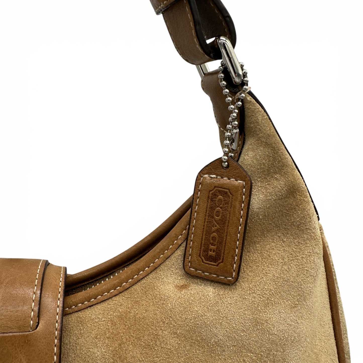 Vintage Coach 7559 Suede Soho Crescent Shoulder Bag