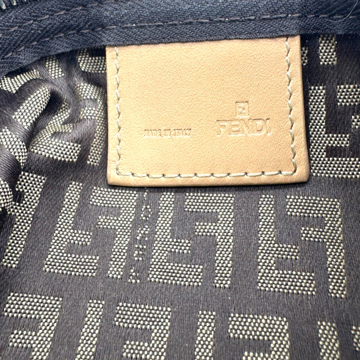 Vintage Fendi Zucchino Pouch Handbag