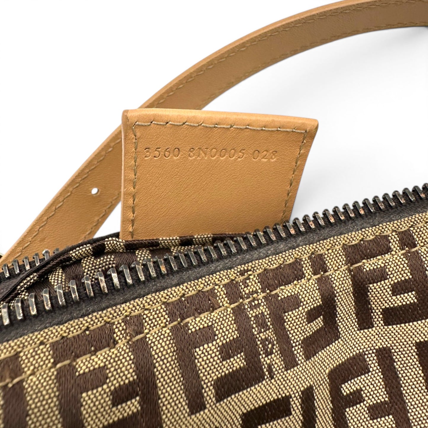 Vintage Fendi Zucchino Pouch Handbag